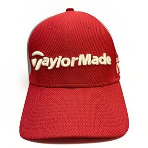 New Era 39Thirty Mens Red TaylorMade Embroidered M3 TP5 Fitted Hat Size L/XL Cap